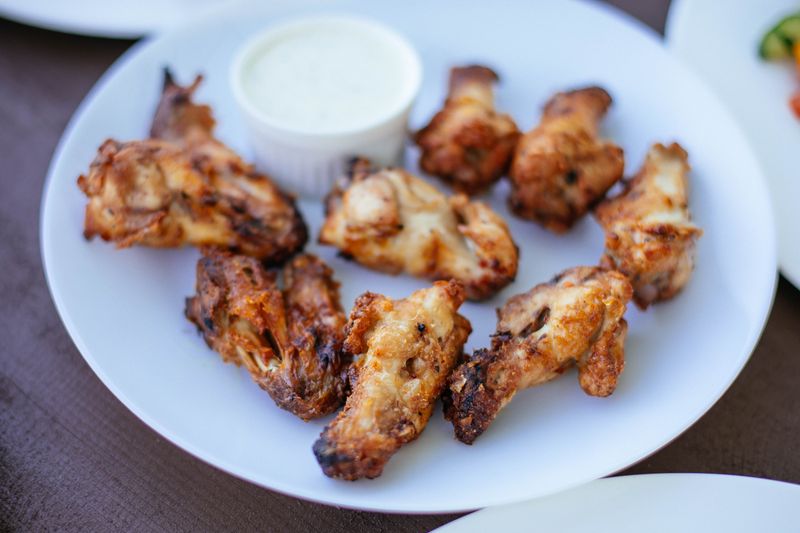 Chicken wings starter at Marcos